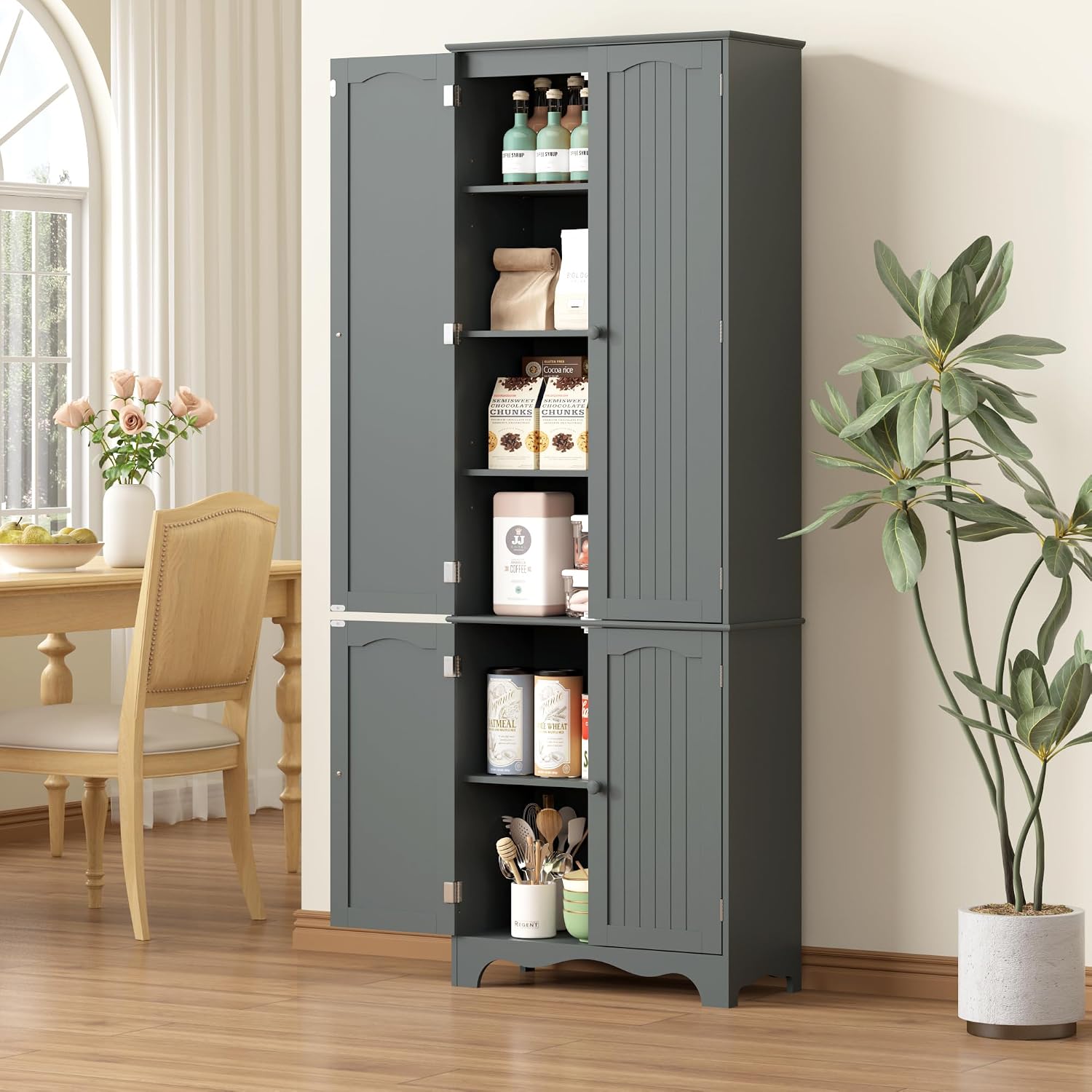 Detalle 2 de Yusong Kitchen Pantry Cabinet 72.05-inch