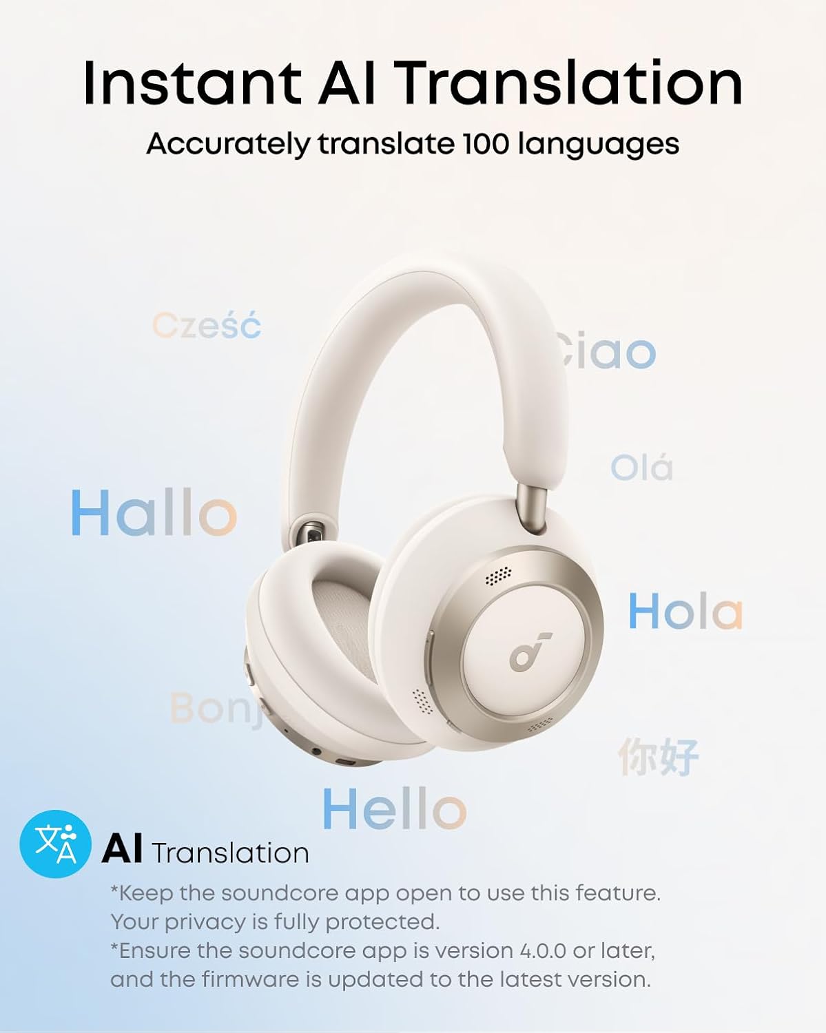 Thumbnail 5 de soundcore Space One Pro by Anker adaptive active noise cancelling headphones