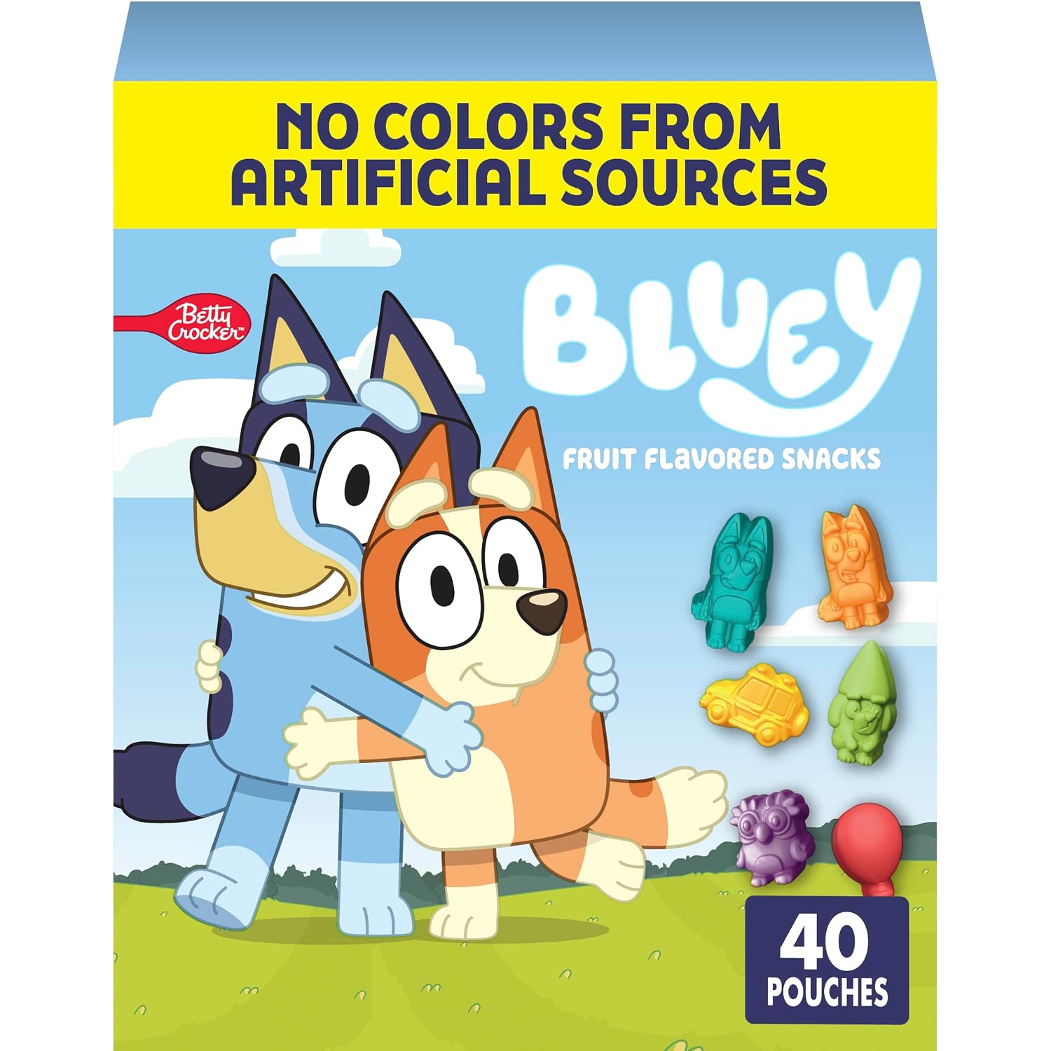 Detalle de Betty Crocker Bluey Fruit Flavored Snacks, 40-Count Family Pack, 32 oz