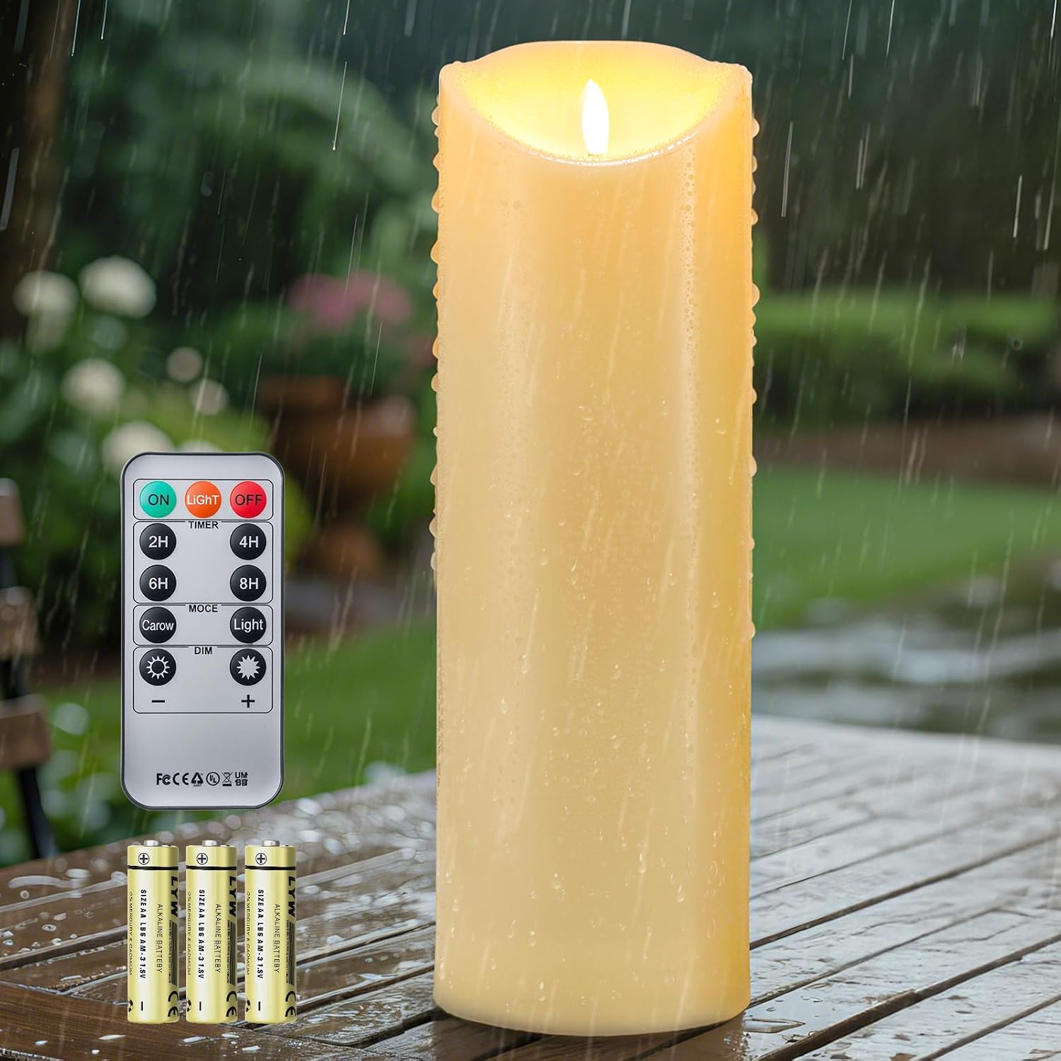 Detalle de Glowtink Outdoor Flameless Candle 12in x 4in