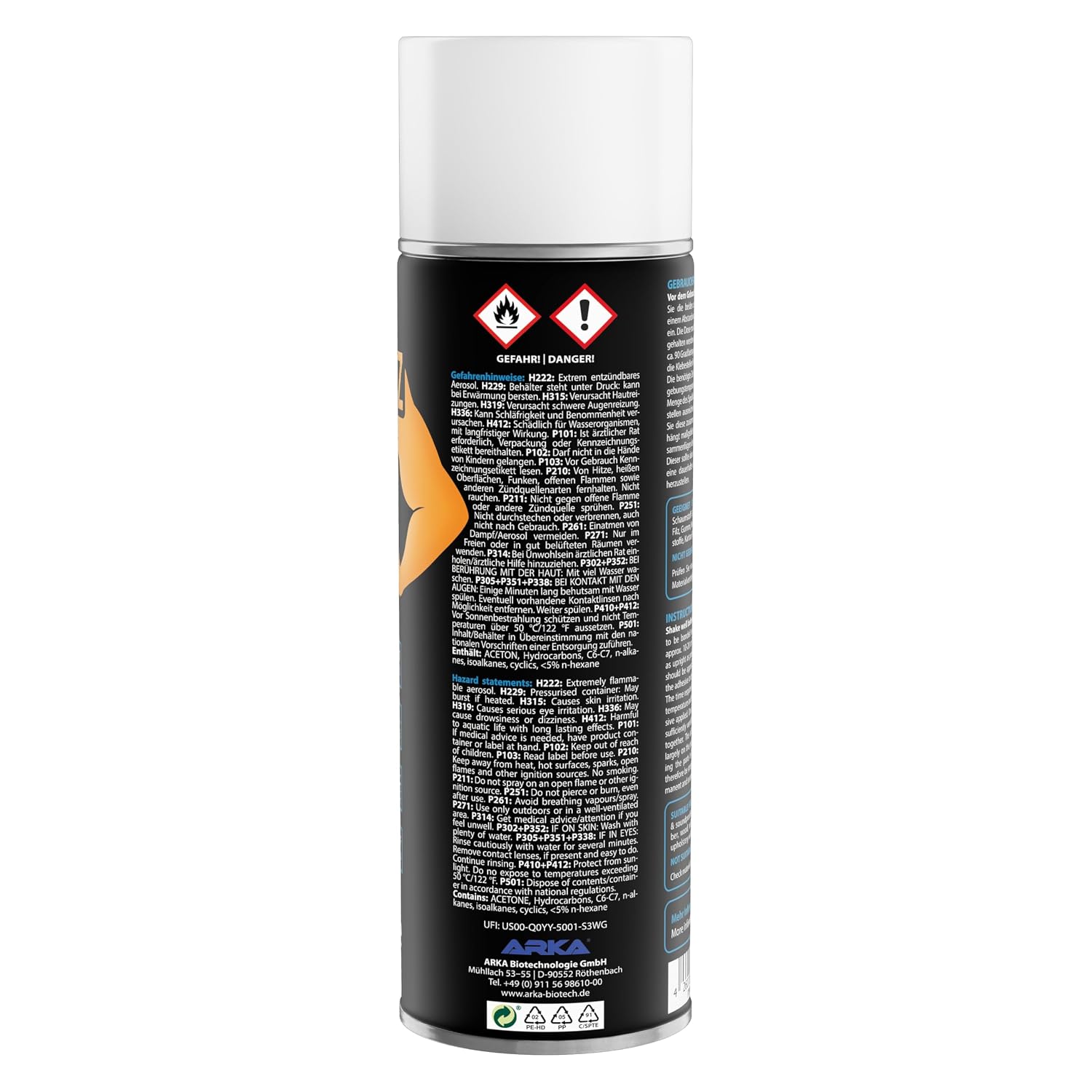 Thumbnail 2 de KRAFTPROTZ Transparent Spray Adhesive 500 ml: Ultra-Strong Bond for Foam, Leather, Wood & More