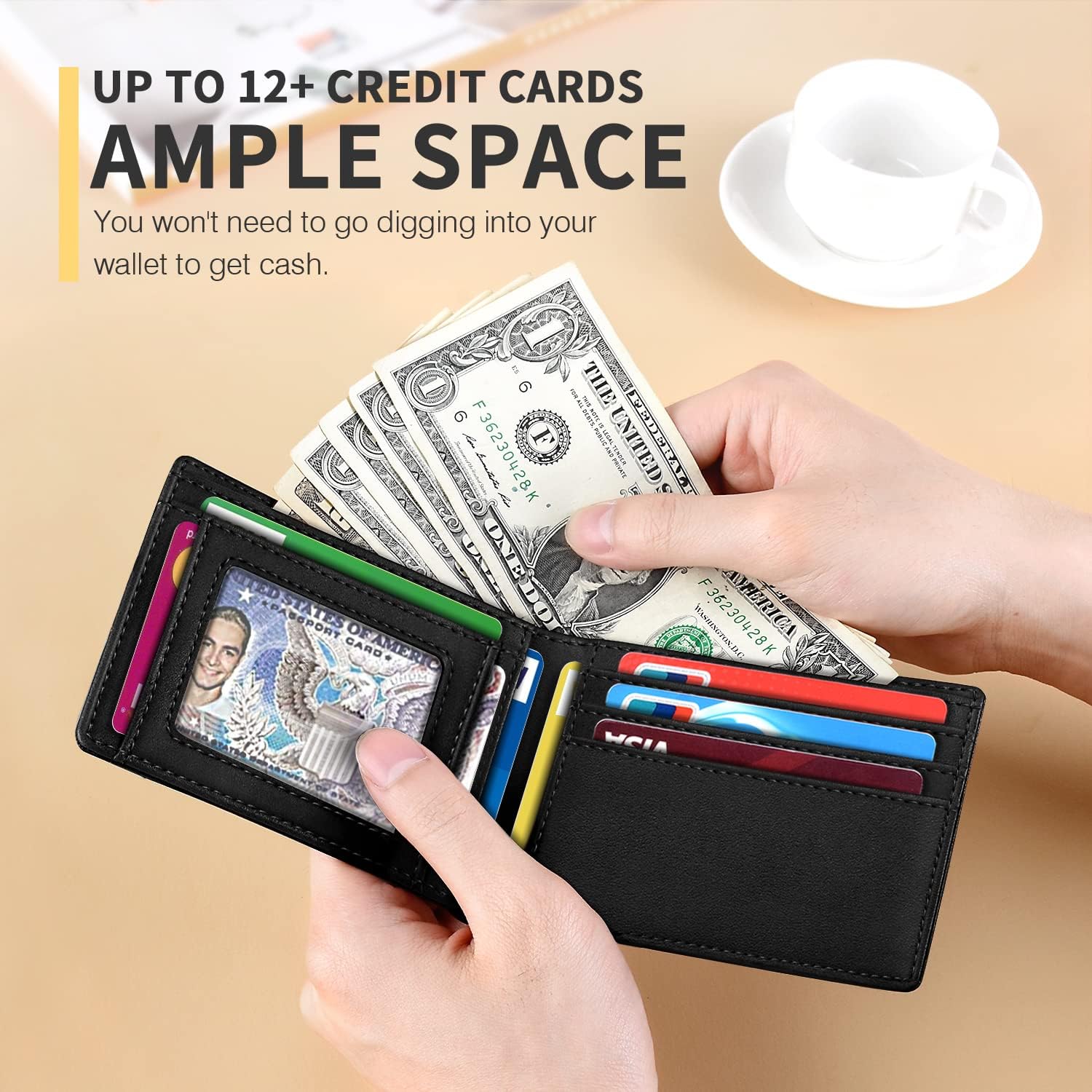Detalle 2 de RUNBOX Leather Bifold Wallet