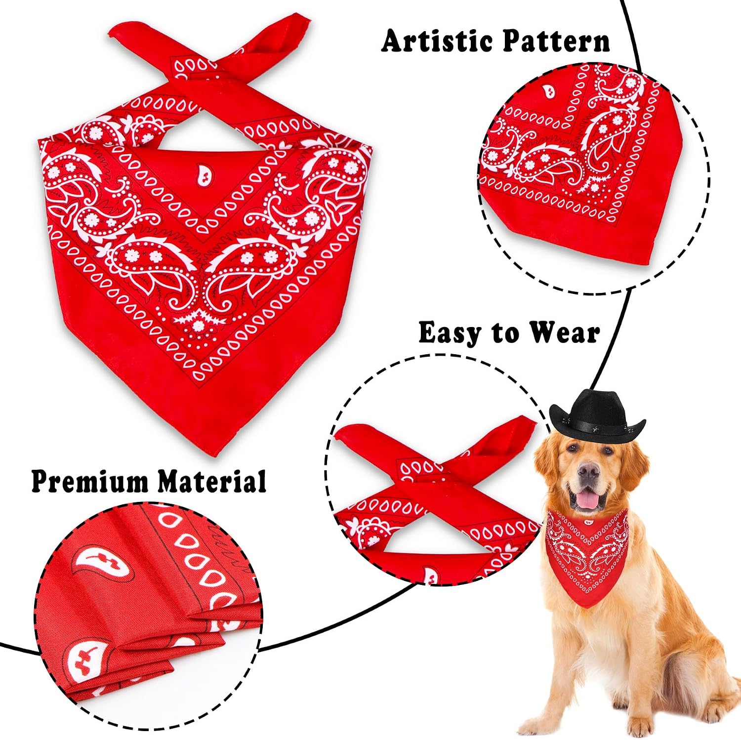 Detalle de GOYOSWA Dog Cowboy Costume Large