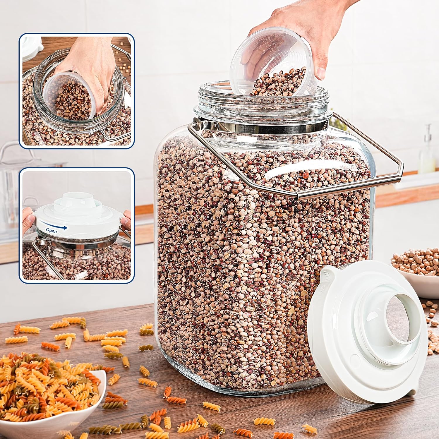 Detalle de Daitouge 5 Gallon Glass Storage Jar 🏺