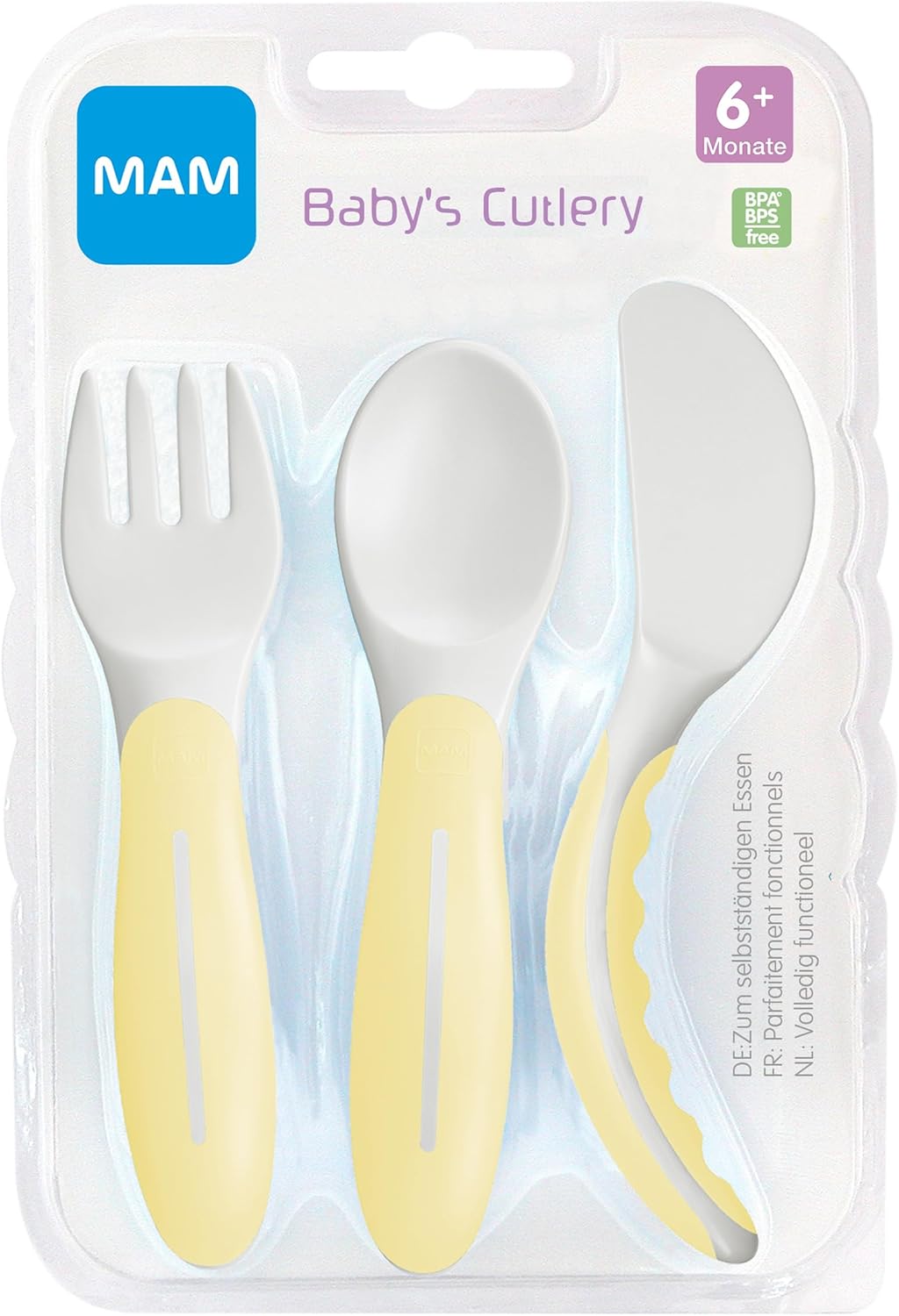 Thumbnail 1 de MAM Set posate per imparare a mangiare (3 pezzi) – coltello, forchetta e cucchiaio con manici antiscivolo