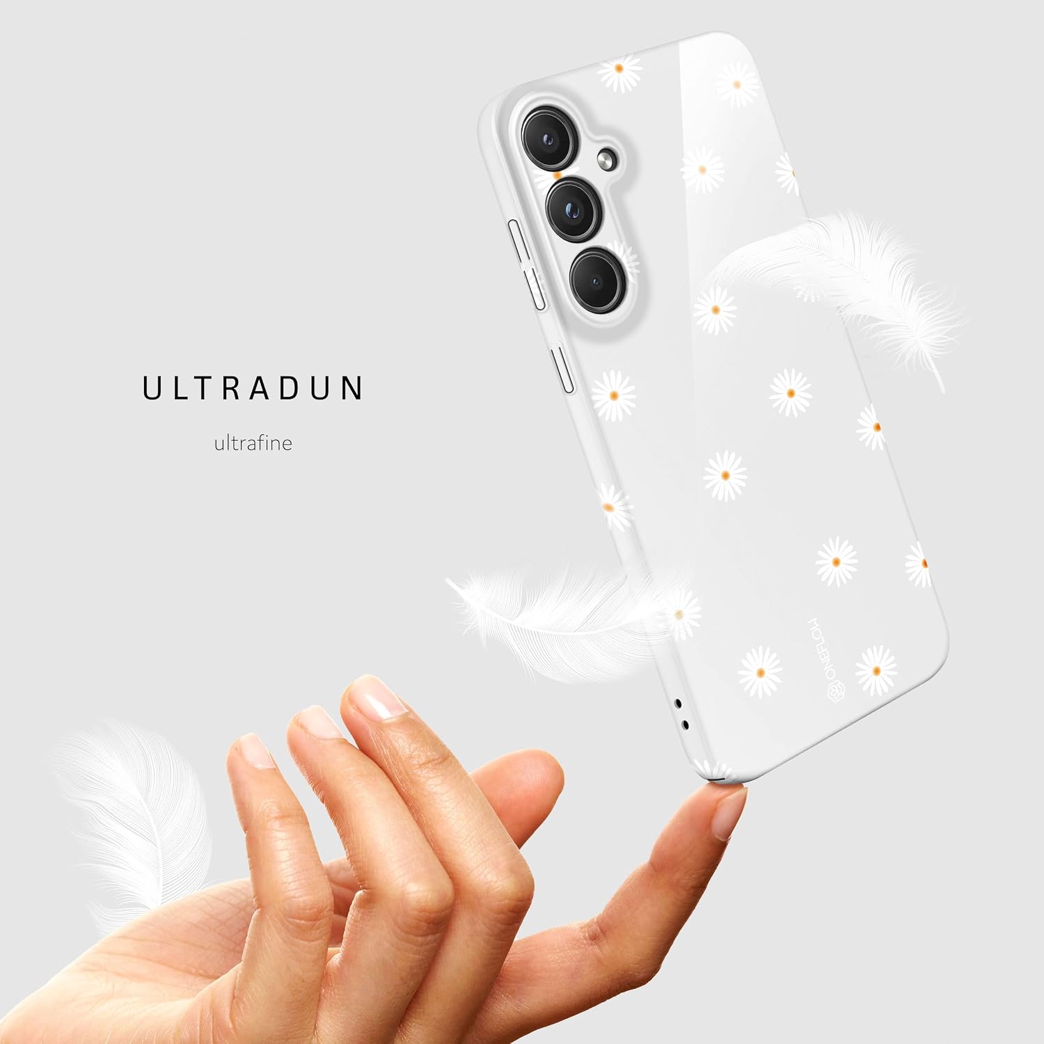 Detalle 1 de ONEFLOW Splash SPL-2333-DAISY-hoesje voor Samsung Galaxy A55 5G met stippen en camerabescherming