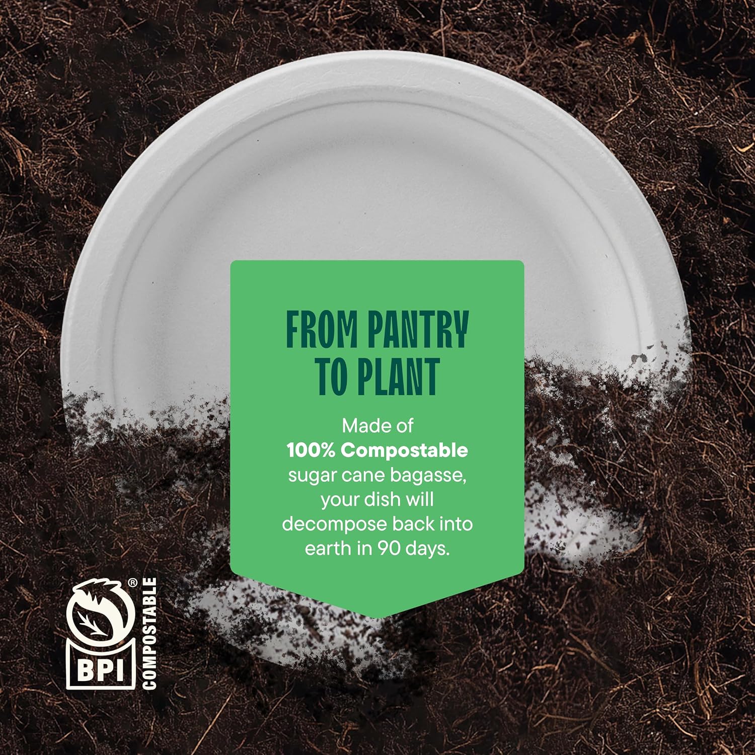 Thumbnail 5 de Stack Man Compostable Plates 125-Pack 🍽