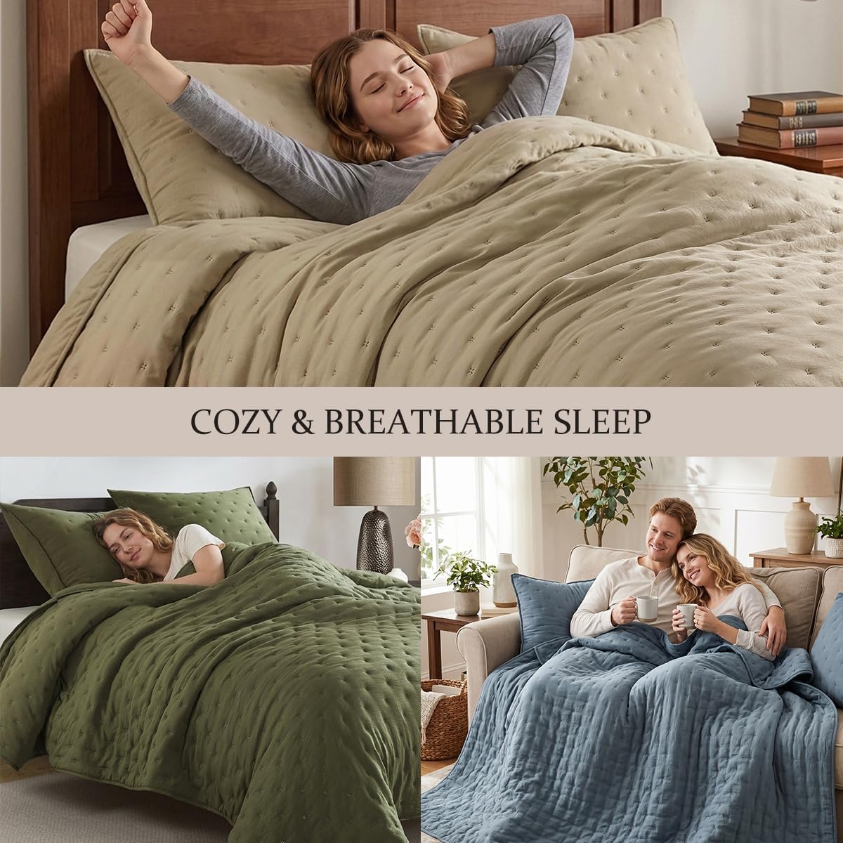 Detalle 1 de ROARINGWILD Twin Quilt Set, 68 x 90 Inches