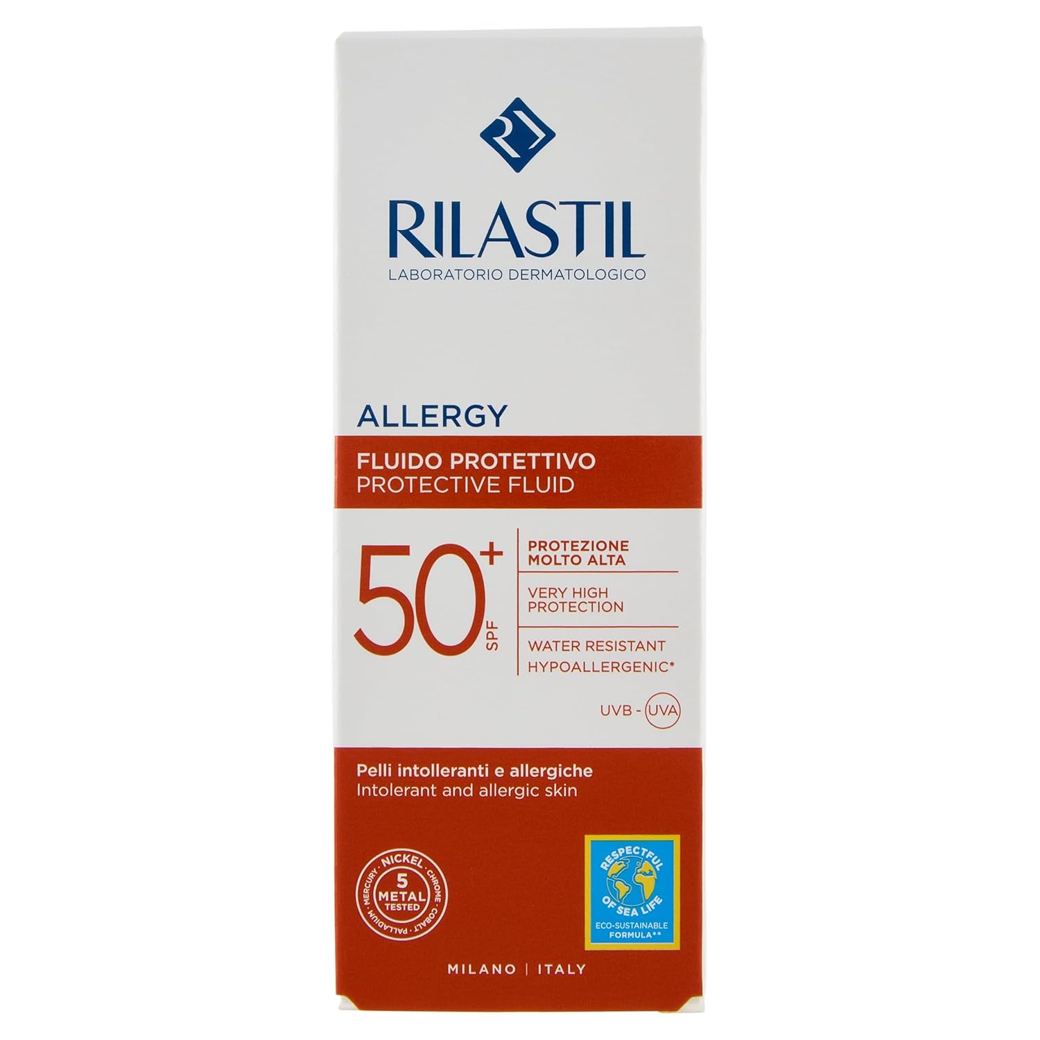 Thumbnail 1 de Rilastil Allergy Gesichtssonnenschutz SPF50, wasserfest, für reaktive und sonnenintolerante Haut (50 ml)