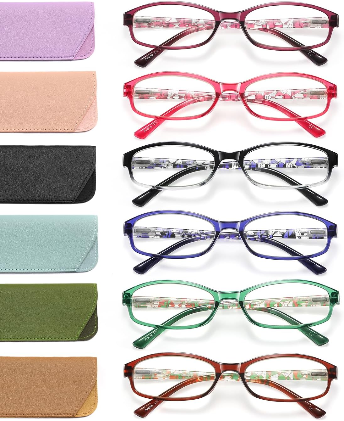 Detalle de OLOENBN Women's Reading Glasses, 6-Pack