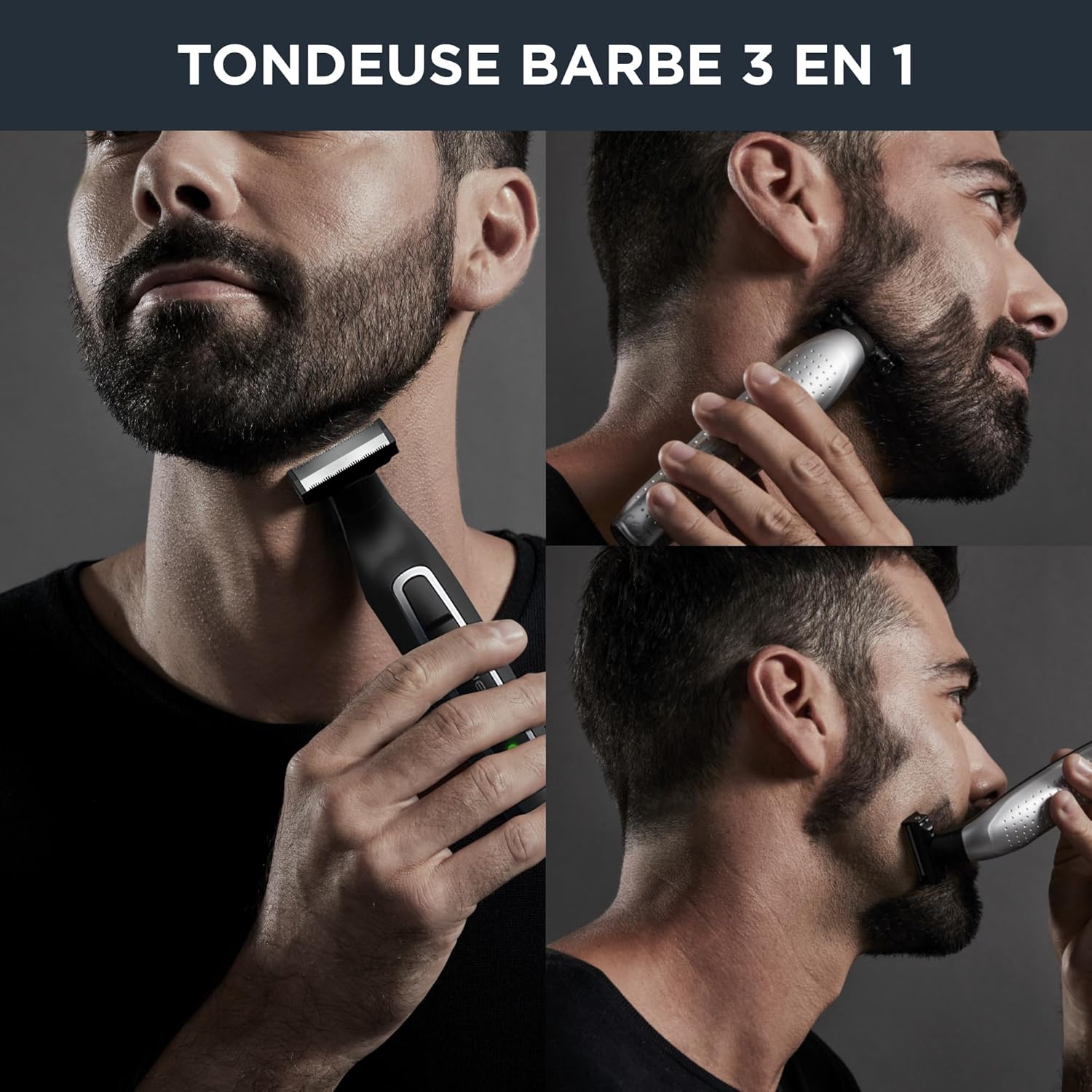 Detalle de ROWENTA Forever Sharp Tondeuse Barbe Hybride 3en1 – précision, autonomie et confort