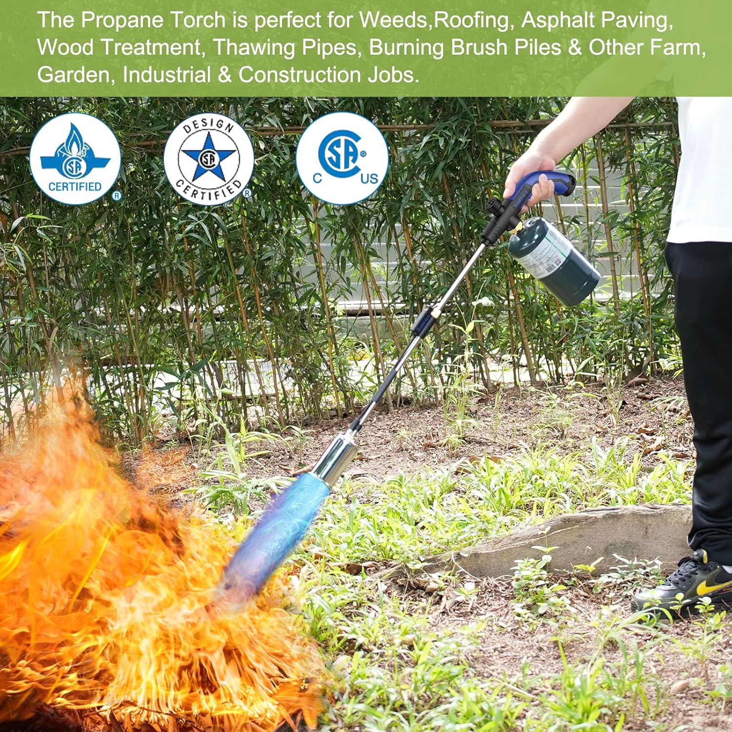 Thumbnail 6 de EASITALY PQ888-D002A002 Propane Weed Torch with 30-Inch Handle