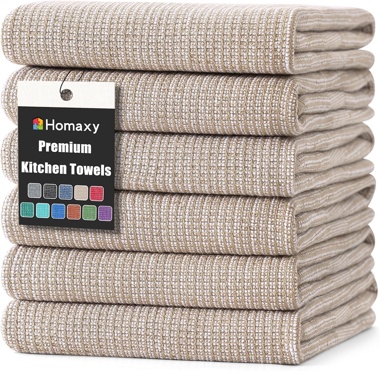 Detalle de Homaxy Premium Kitchen Towels 6 Pack 18x28