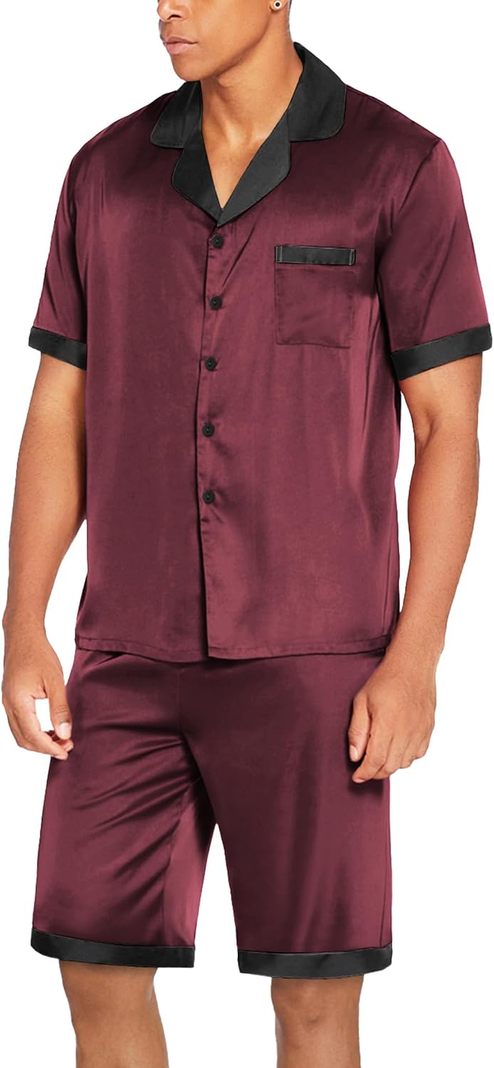 Thumbnail 1 de Ekouaer Men's Satin Pajama Set