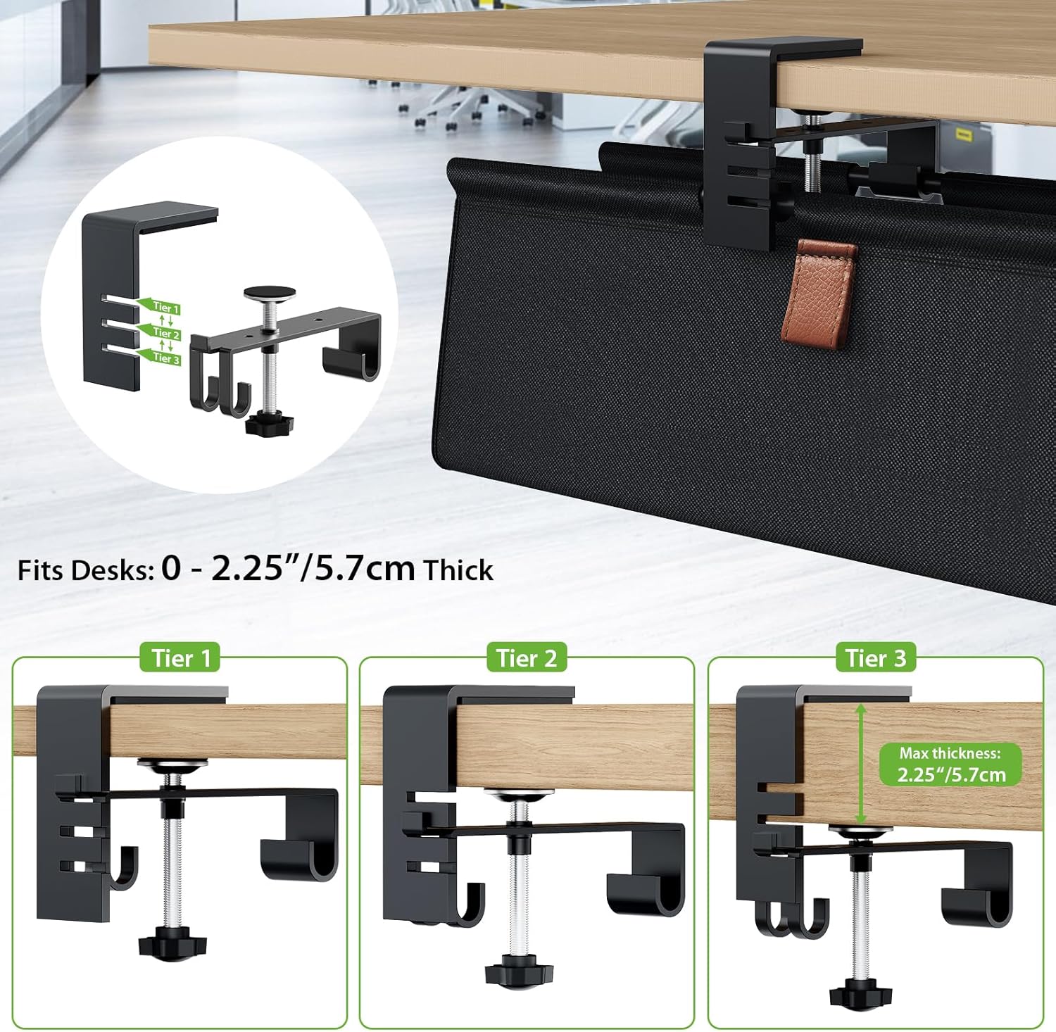 Detalle 2 de KEEGH Kabelkanal Schreibtisch 76 cm