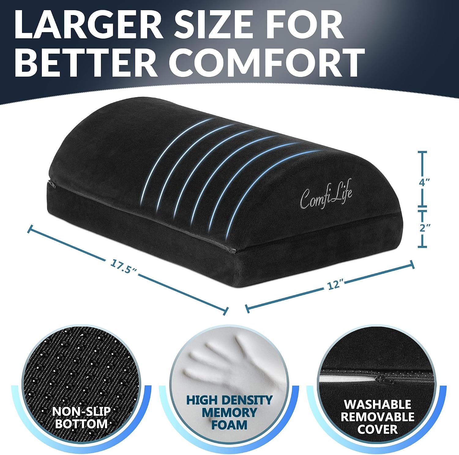 Thumbnail 4 de ComfiLife Under-Desk Footrest in Memory Foam
