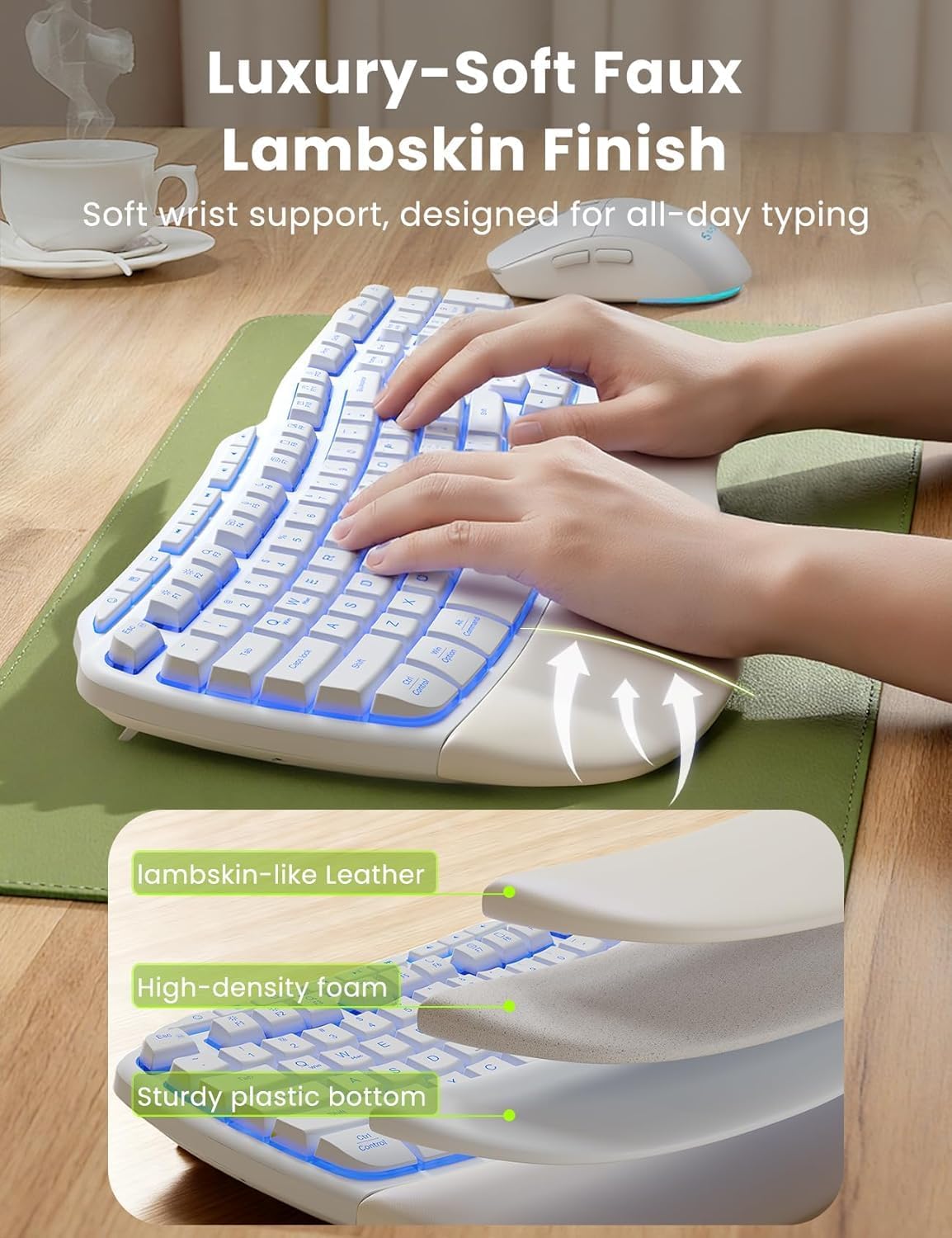 Detalle de SABlute Wireless Keyboard 2.4G Combo
