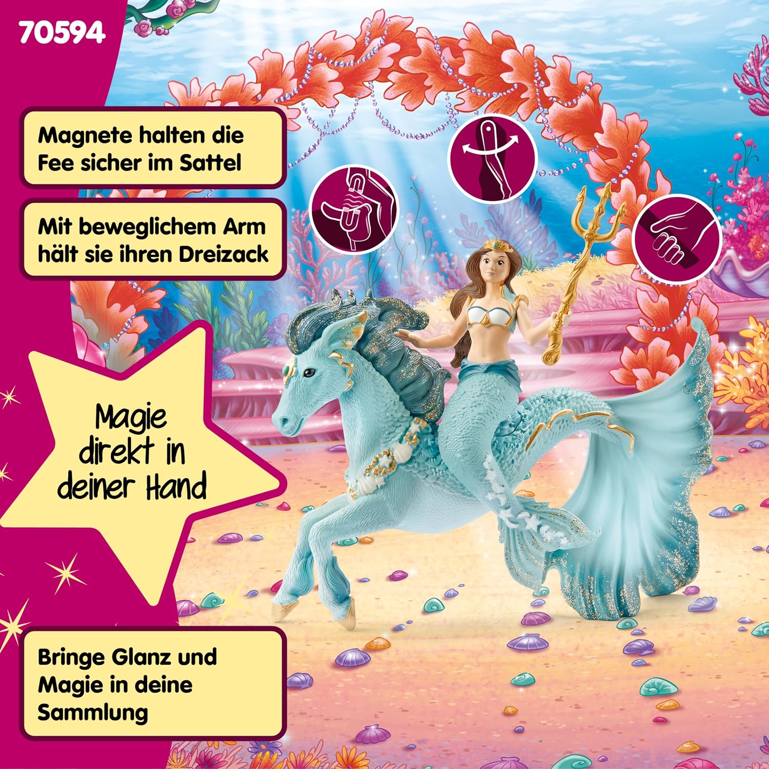 Detalle 2 de SCHLEICH BAYALA Meerjungfrau Eyela ab 5 Jahren