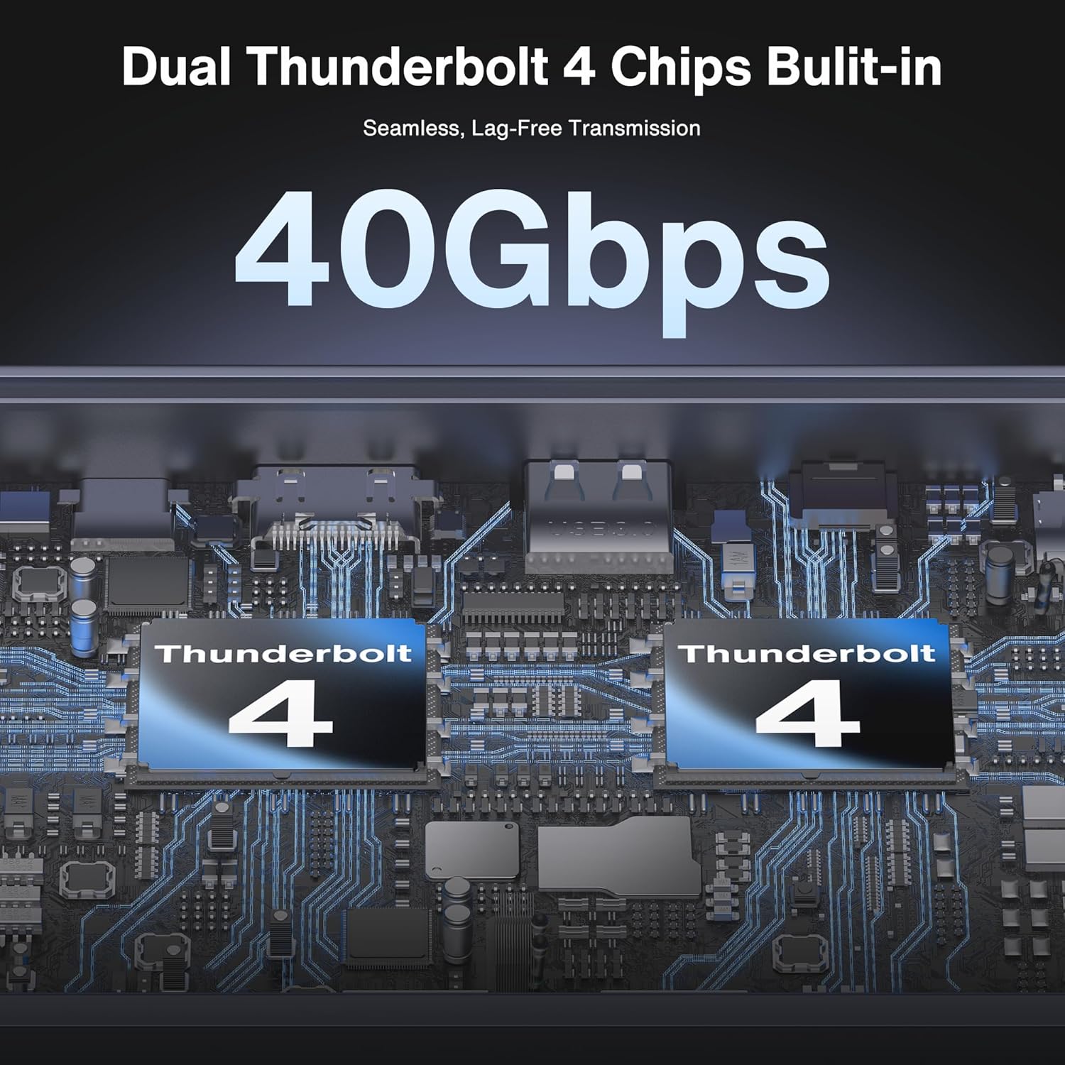 Thumbnail 2 de iVANKY FusionDock Max 1 Dual Thunderbolt 4 Dock (20-in-1) für MacBook mit Quad-Display bis 6K@60Hz