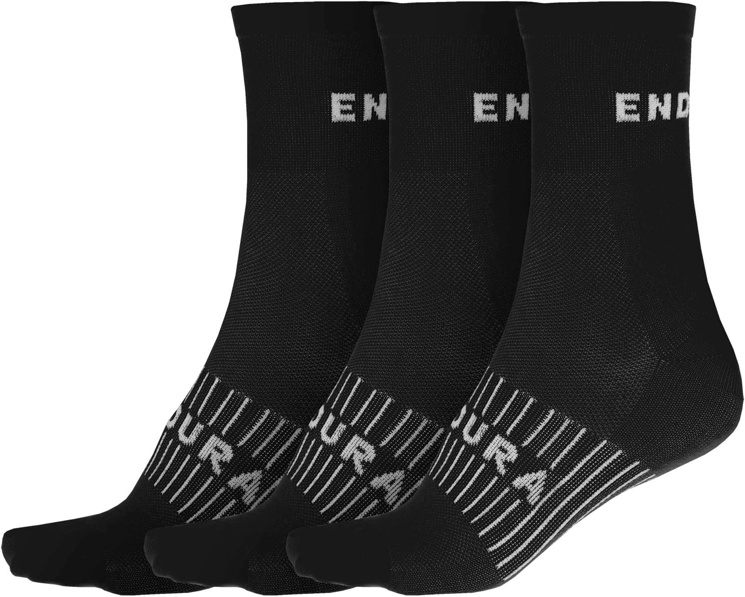 Endura Men's COOLMAX Race Socks (3-Pack) for Cycling