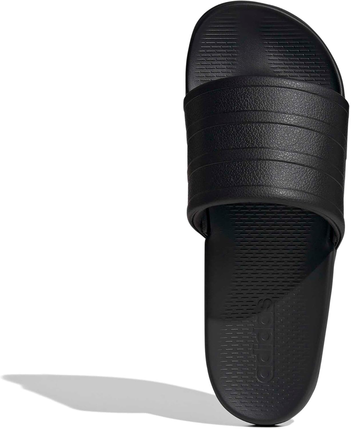 Detalle de adidas Adilette Comfort 2.0 Slides – Unisex, Core Black/Core Black/Carbon, 44.5 EU