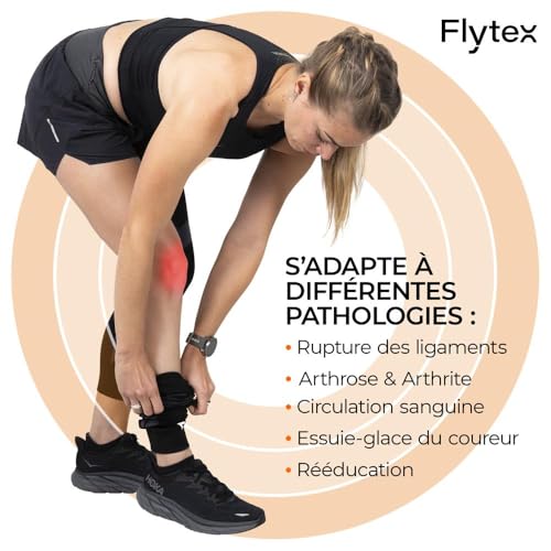 Thumbnail 4 de Flytex Maintiens de Compression V2 — GenouXL: Soulagement et Protection pour Running, Randonnée, Vélo et Fitness