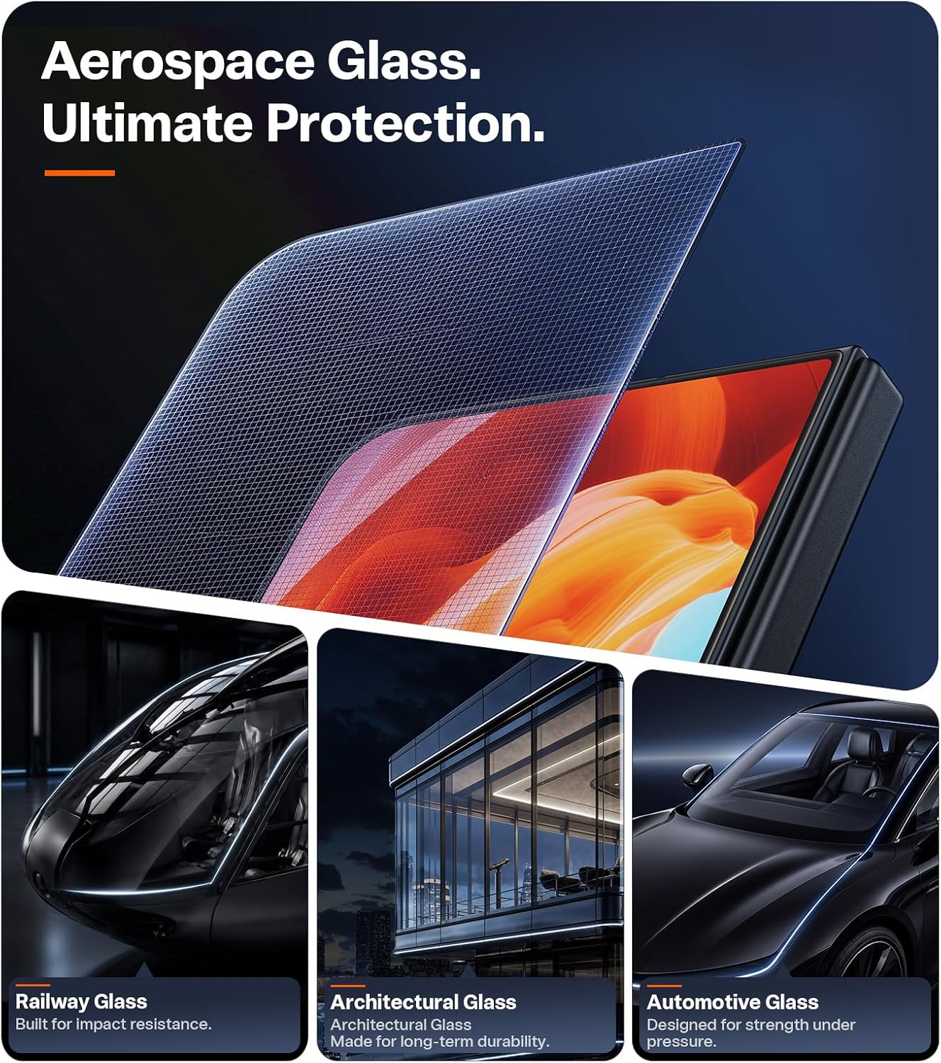 Thumbnail 6 de TORRAS 3D Curved OrigArmor Screen Protector for iPhone Duo, Anti-Reflective 9H+ Glass