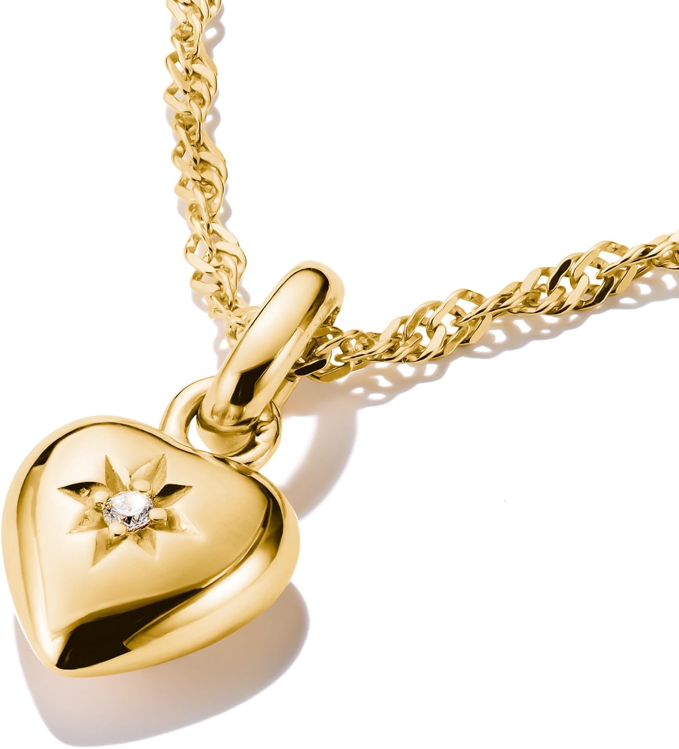 Thumbnail 1 de Thomas Sabo Charm Club Connect CC1234-414-14: Ciondolo cuore con stelle in argento 925 riciclato e placcatura oro 18K