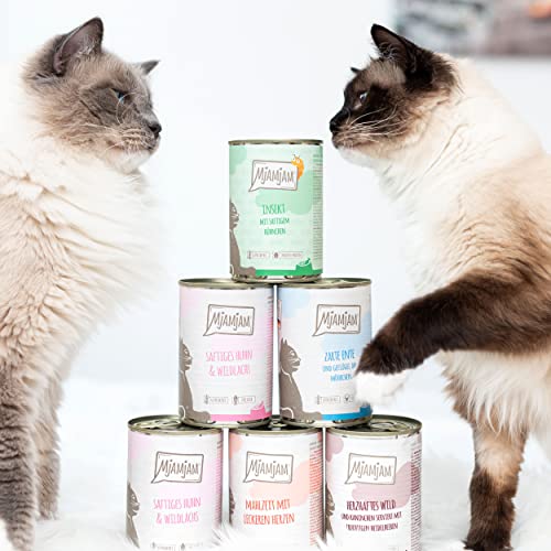 Thumbnail 7 de MjAMjAM Premium Nassfutter für Katzen – Probierpaket, 12 x 125 g (getreidefrei, viel Fleisch, Monoprotein)