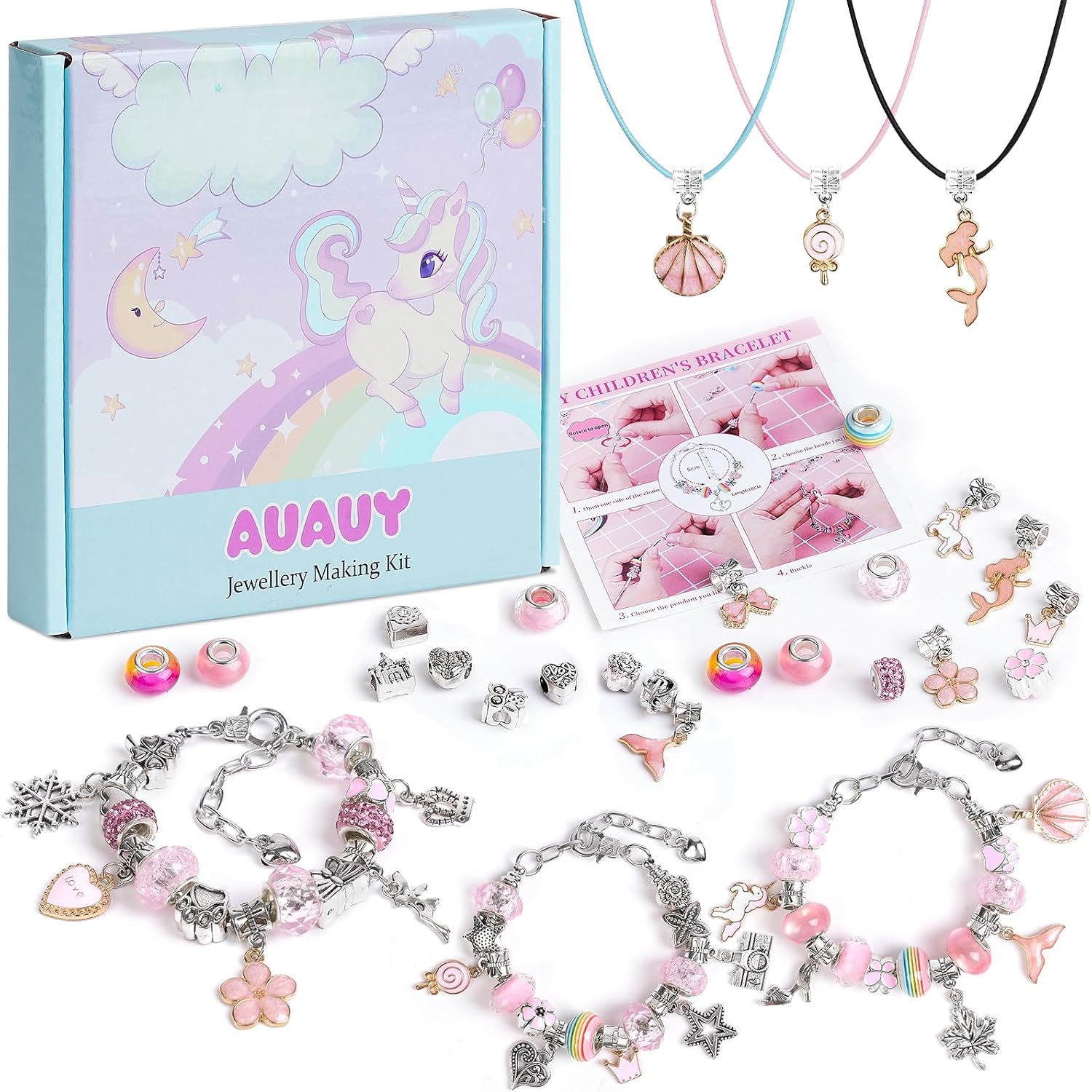 Thumbnail 5 de AUAUY Armbänder Bastelset für Mädchen 3er-Set