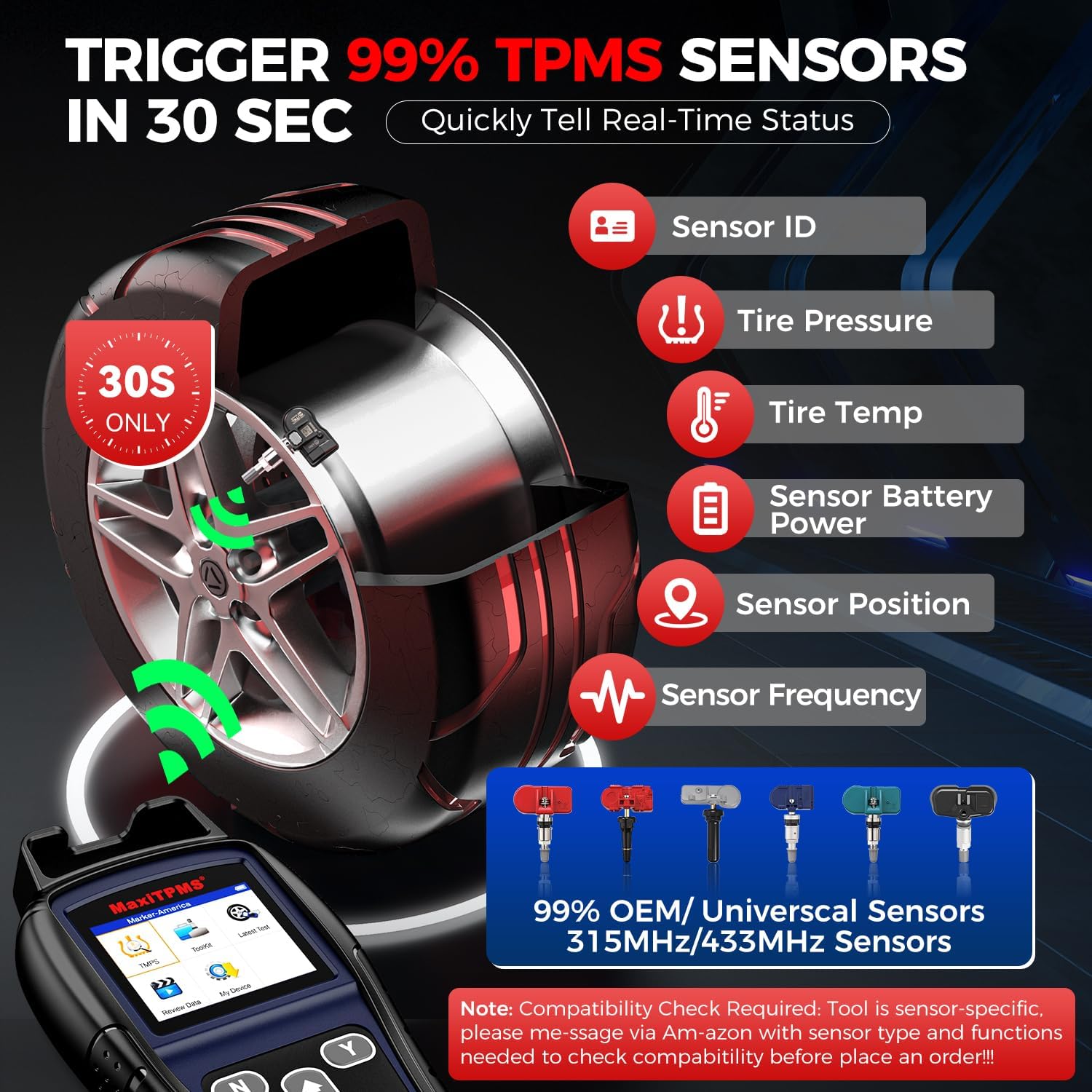 Thumbnail 3 de Autel MaxiTPMS TS501 PRO TPMS Programming Tool — Enhanced TPMS Diagnostics, Activation, and MX-Sensor Programming