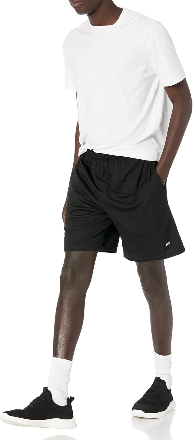 Thumbnail 3 de Amazon Essentials Men's Athletic Basketball Gym Shorts, Performance Tech Loose-Fit (Pack of 2)