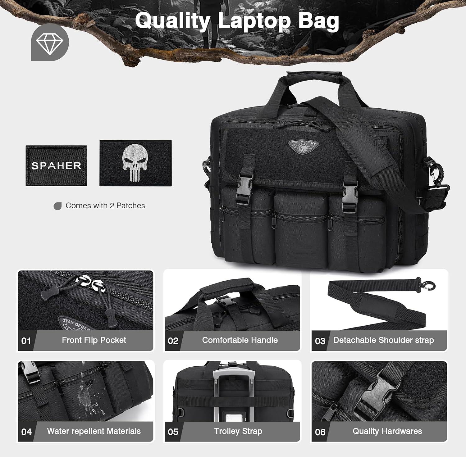 Detalle de SPAHER Borsa Porta PC 17" Valigetta 24 Ore 💼
