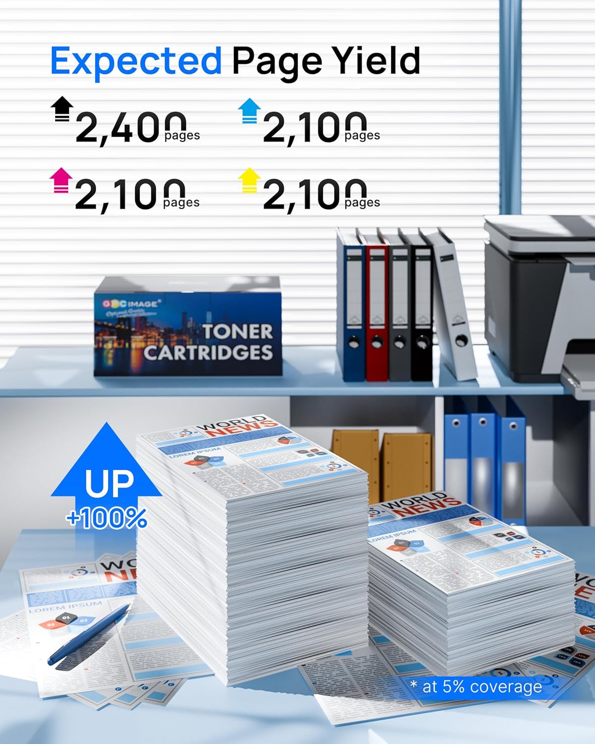 Thumbnail 2 de GPC IMAGE 415A Toner kompatibel mit Chip – HP 415A Multipack (4er-Set) für Color LaserJet Pro MFP M479