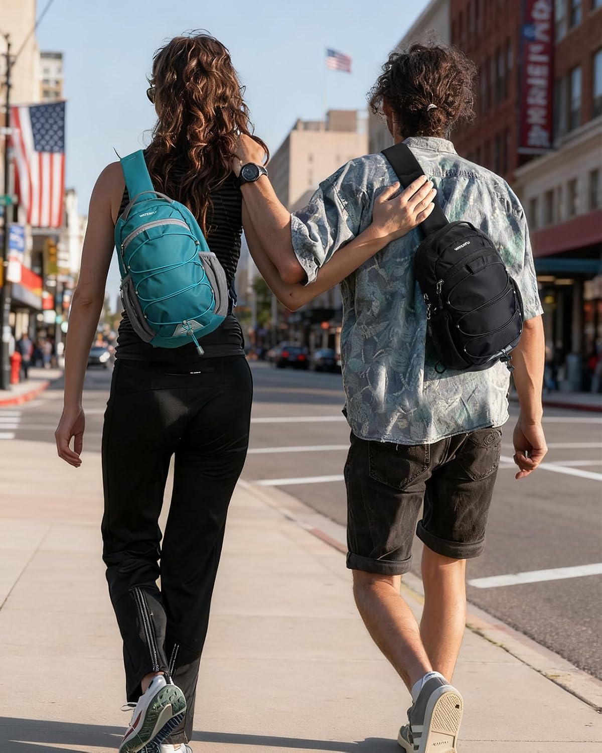 Thumbnail 6 de Waterfly Small Crossbody Sling Bag: RFID Blocking Anti-Theft Chest Pack for Travel, Hiking and Everyday Use