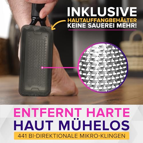 Detalle de NYK1 ULTIMATIVE Hornhautfeile Hornhautentferner für Fußpflege • Groß