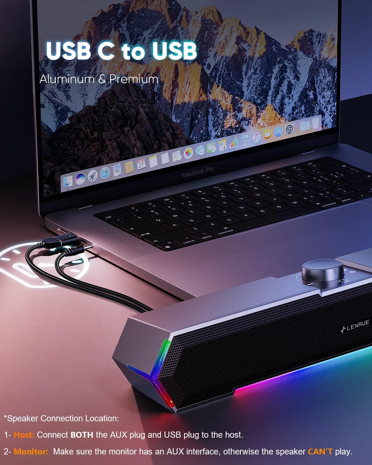 Thumbnail 5 de LENRUE G11 Desktop Speakers
