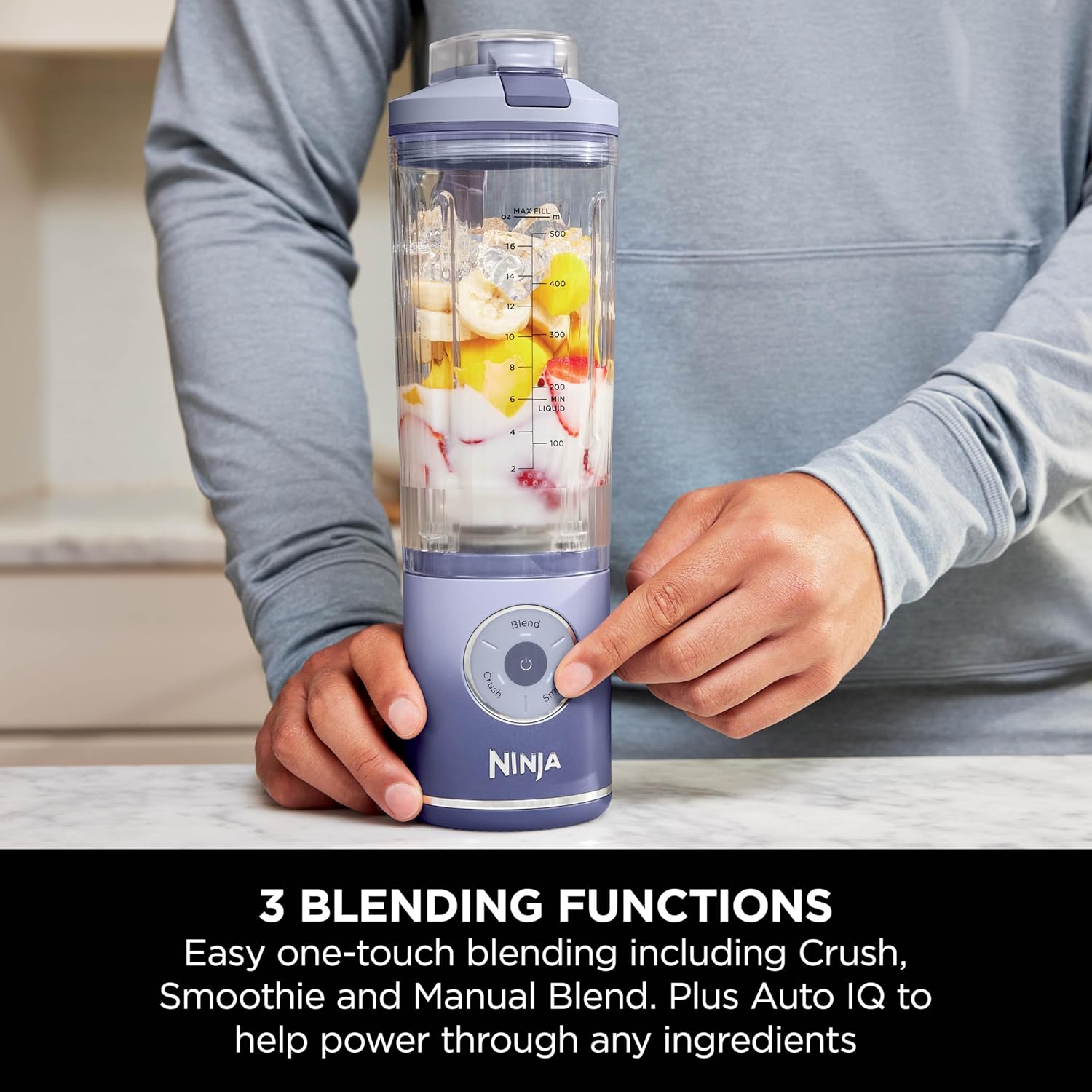 Thumbnail 3 de Ninja Blast Max Portable Blender, 570ml – Lavender BC251EULD