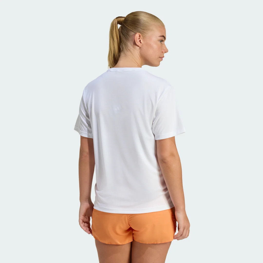 Detalle 2 de Camiseta de running adi365 Essentials de Adidas – color blanco