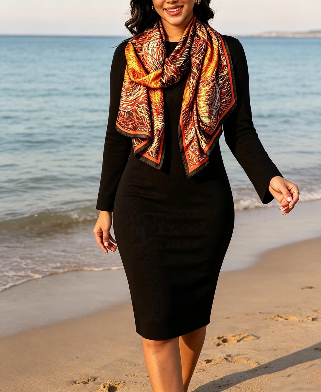 Detalle de FairyCity Women's Scarf in Satin