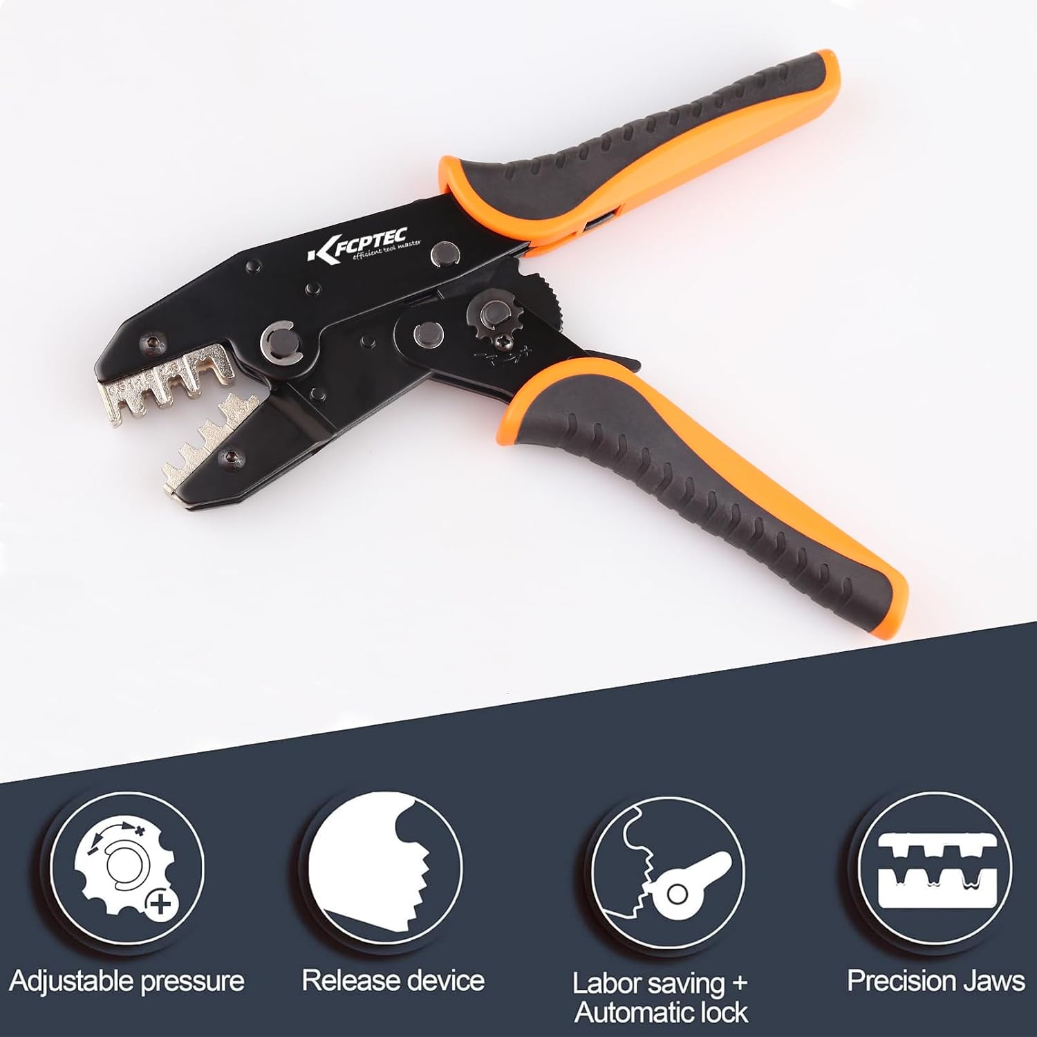 Detalle de KF CPTEC Ratchet Crimping Tool, AWG 22-10