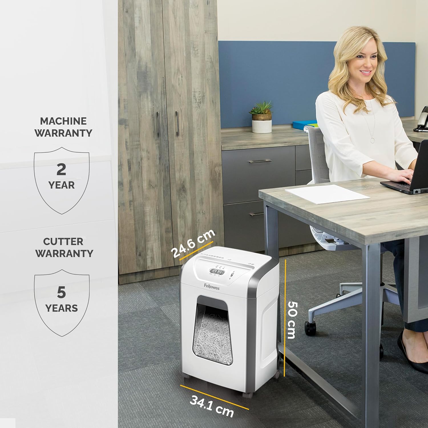 Thumbnail 6 de Fellowes FS-12C cross cut shredder 12 sheets