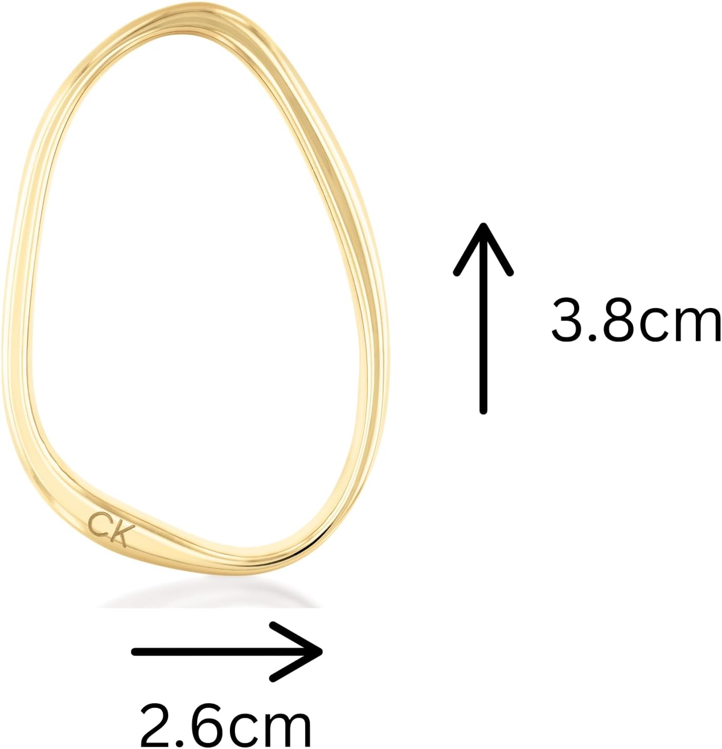 Thumbnail 1 de Calvin Klein cerchio da donna Collezione ELONGATED DROPS in oro giallo 35000451