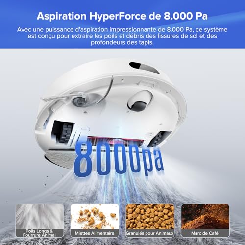Thumbnail 2 de roborock Q7 L5+ Robot Aspirateur Laveur avec Station – 8000 Pa d’aspiration, navigation LiDAR et station autonvidante