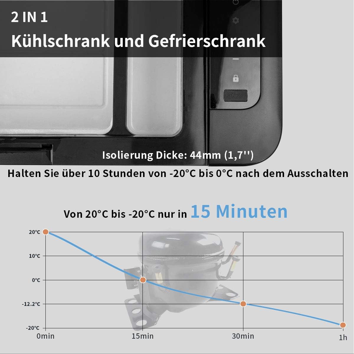 Thumbnail 2 de Alpicool K25 25L Kompressor Kühlbox