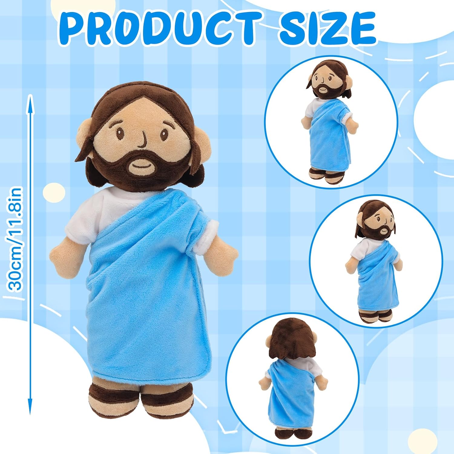 Detalle 2 de Yelakey Jesus Plush Doll 11.8-inch