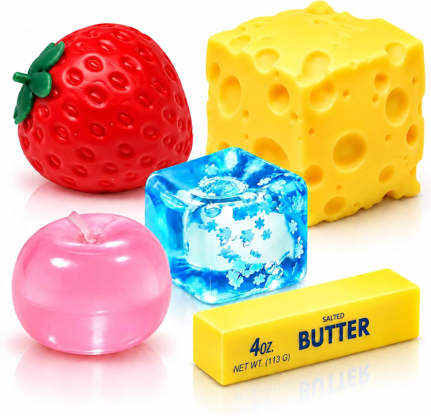 Detalle de Tubasaya 5-Piece Sensory Fidget Squishy Set, Slow-Rising, Washable and Reusable
