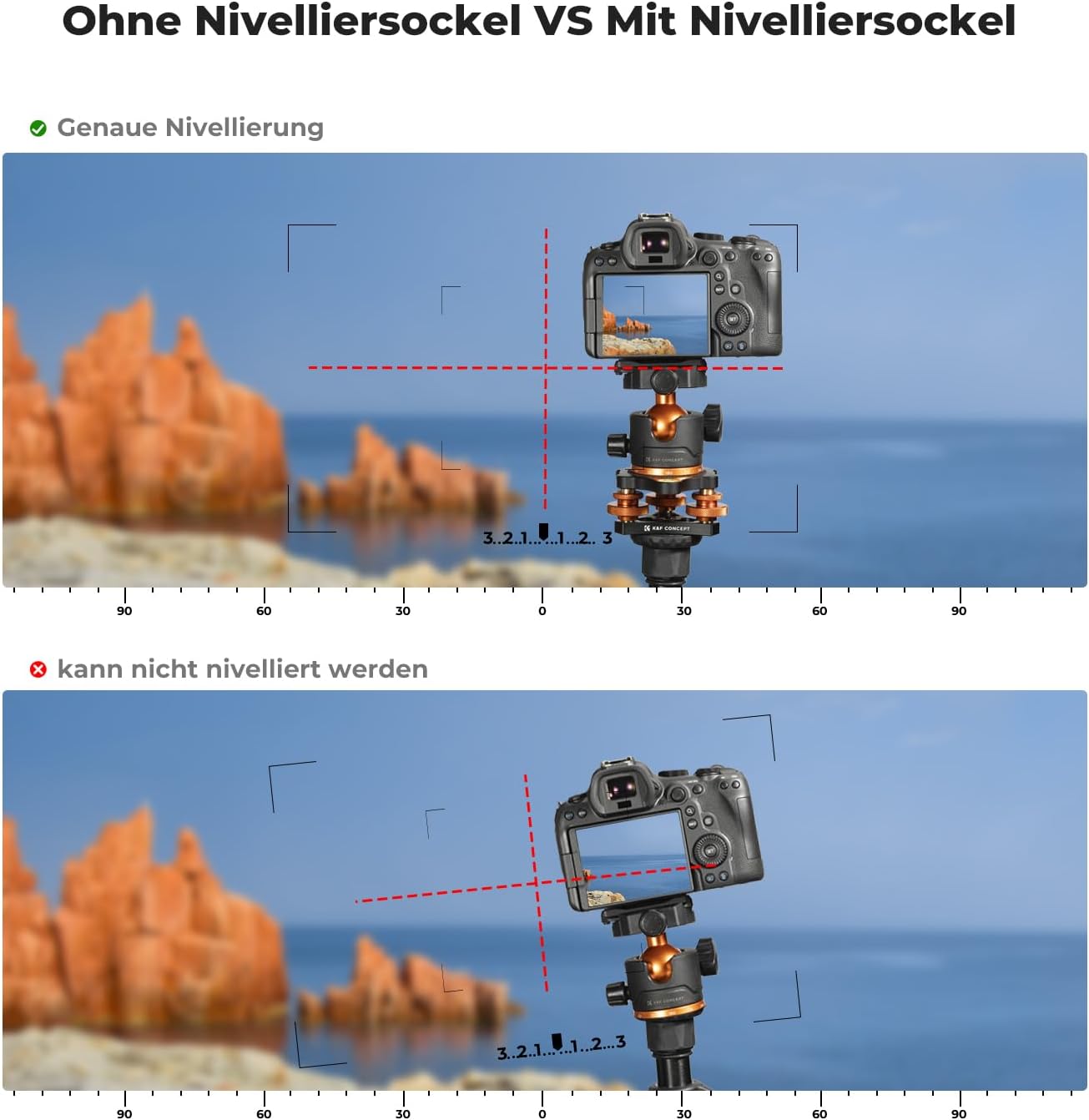 Thumbnail 6 de K&F CONCEPT Nivellierbasis 15 kg