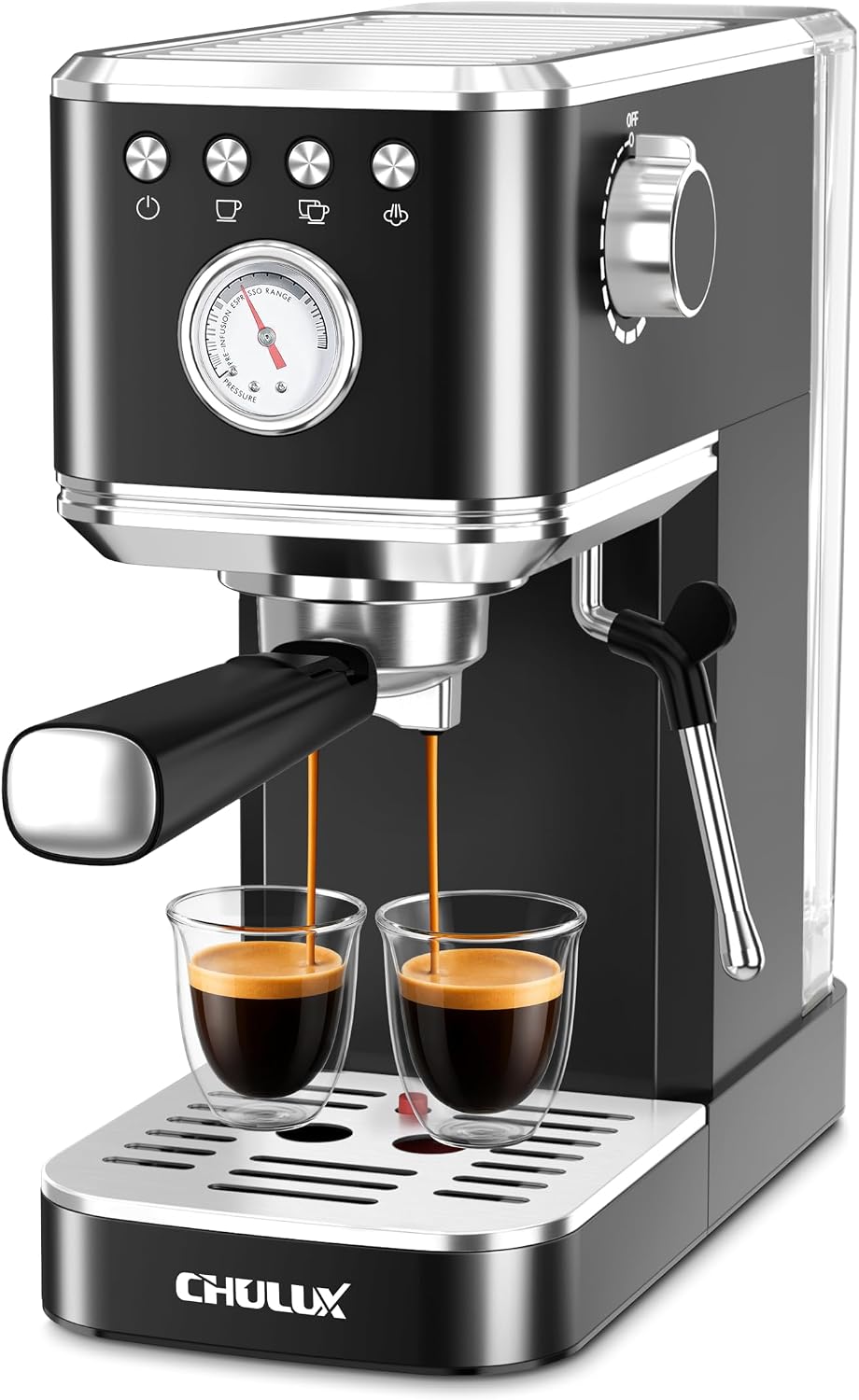 Detalle de CHULUX Slim Espresso Machine 20 Bar