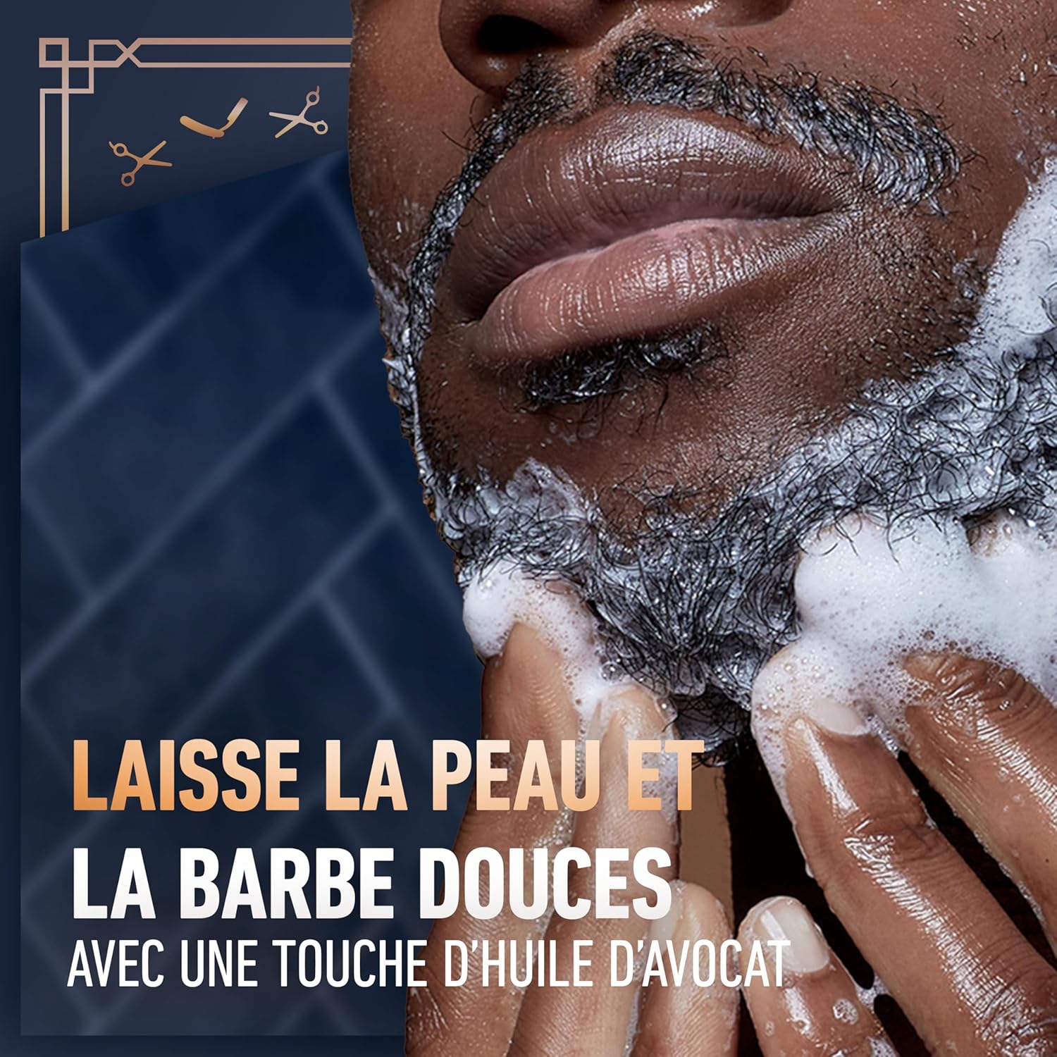 Detalle de King C. Gillette Soin Barbe 3-en-1 — Nettoyant, Hydratant et Rafraîchissant (350 ml)